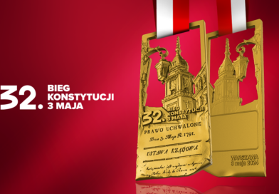 Oto medal 32. Biegu Konstytucji 3 Maja! PKO Bank Polski Sponsorem Głównym 32. Biegu Konstytucji 3 Maja
